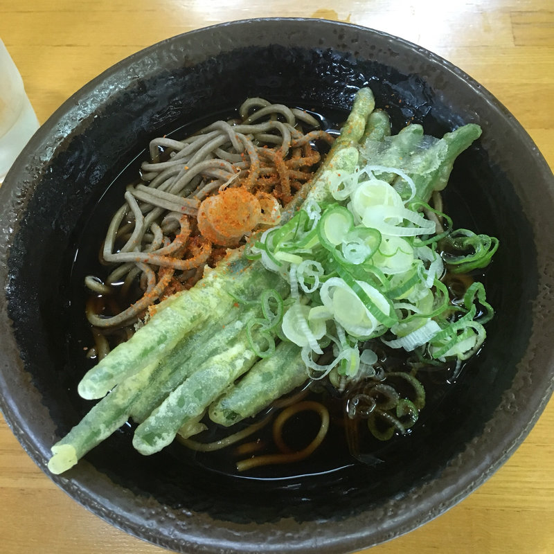 いんげん天そば(野むら )