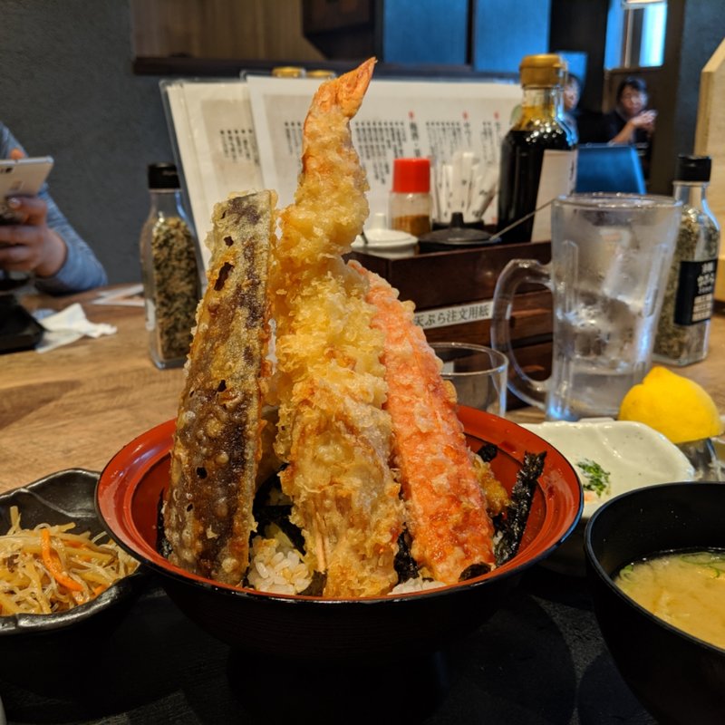 大海老天丼(天ぷら海鮮米福 シャミネ松江店)
