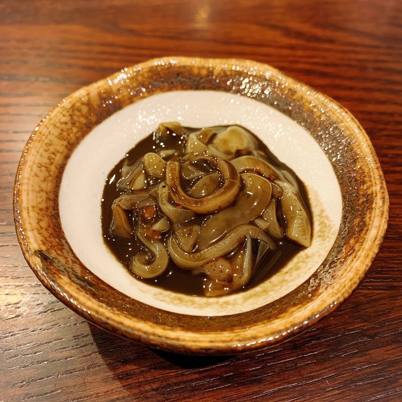 イカの塩辛 黒造り( 灼味噌らーめん 八堂八（やどや）)