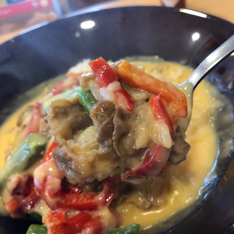 アスパラチーズドリ牛(すき家 貝塚北町店)