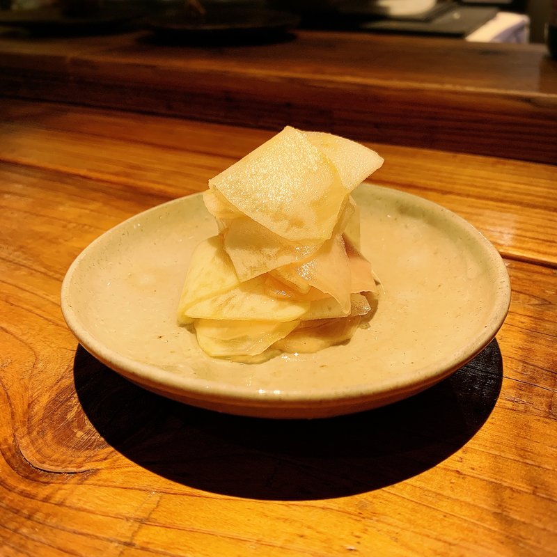 青りんごと新生姜のガリ(酒井商会)