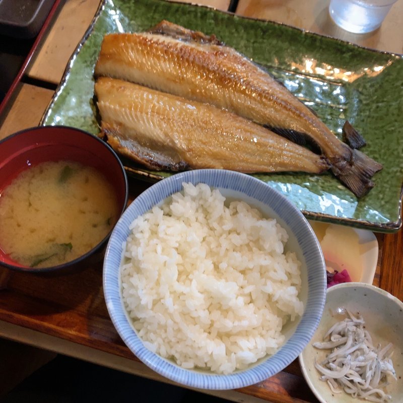 ◆縞ほっけの干物定食1400円(囲炉茶屋 （irorichaya）)