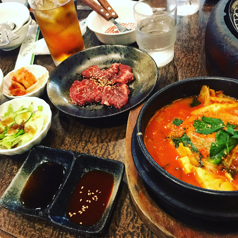 スンドゥブチゲ×肉ランチ(焼肉せんりゅう 綾瀬駅前店 )