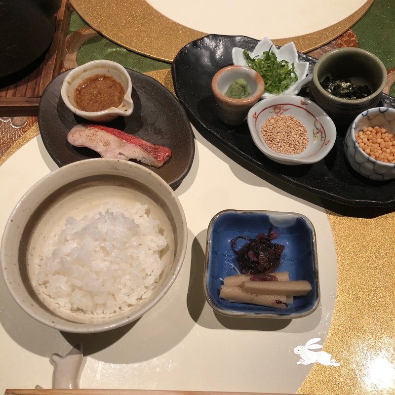 金目鯛茶漬け(月のうさぎ )