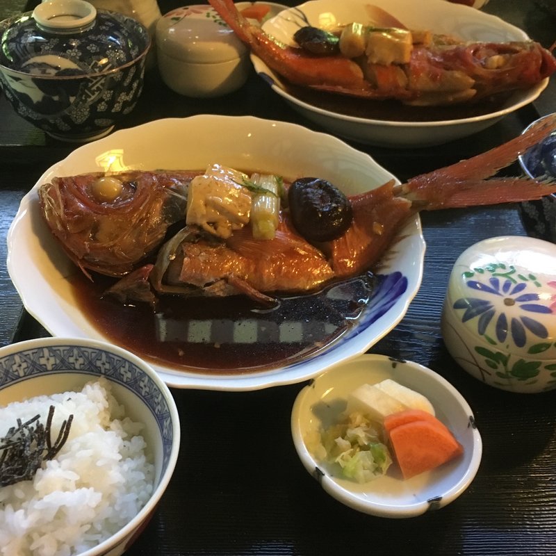 金目鯛の煮付け定食(割烹潮の音)