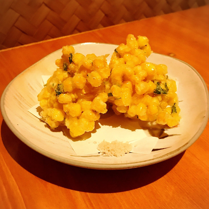 とうもろこしの天麩羅(山人 )
