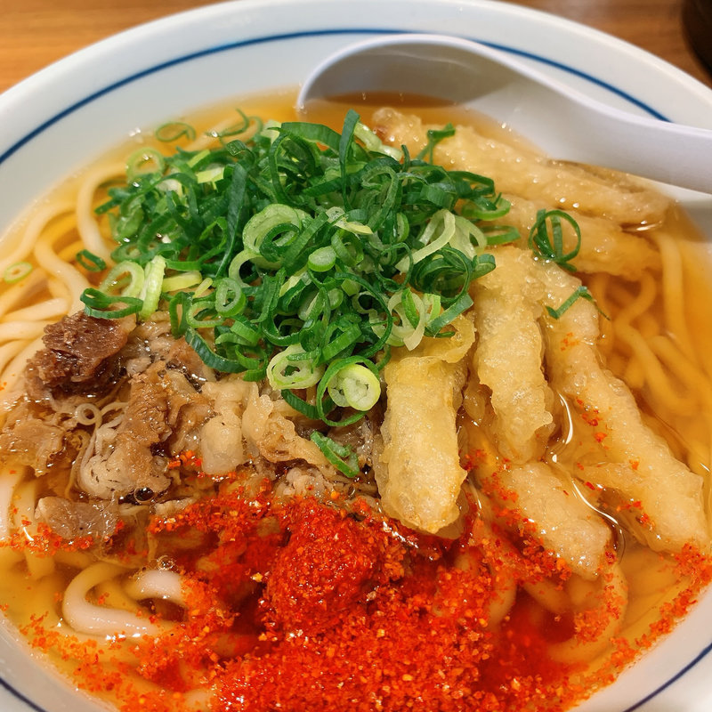 肉ごぼう天うどん(ウエスト 祗園店)