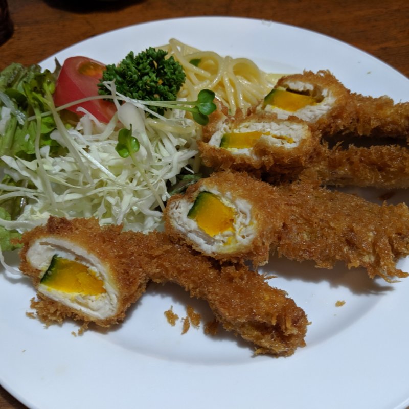 かぼちゃカツ定食(喫茶ＭＧ （エムジー）)