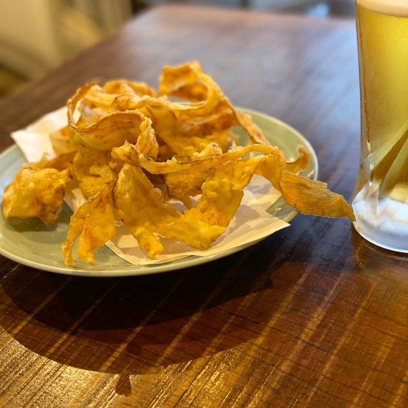 ごぼうのヒラヒラ揚げ(蕎麦人 弁慶)