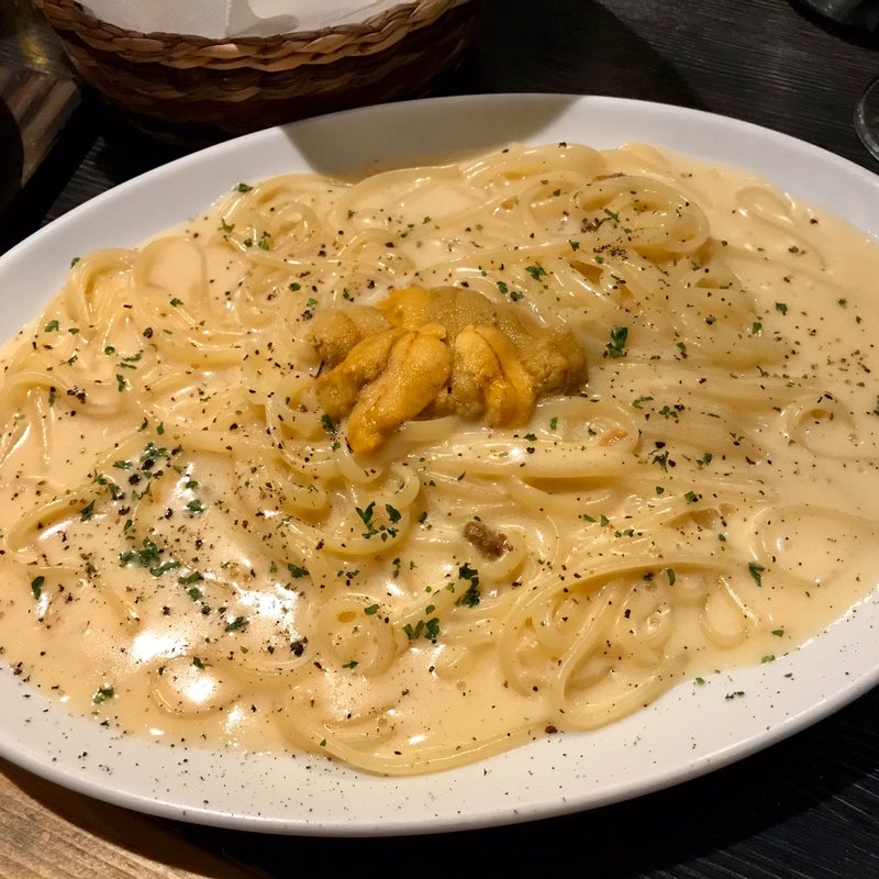ウニのクリームパスタ(大衆イタリアン屋台 ブドウヤ 中津店)