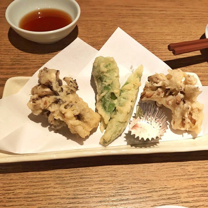 舞茸の天ぷら(蕎麦池上にかい坊)