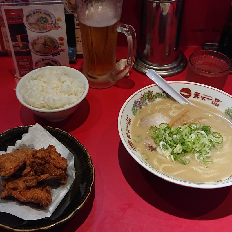 唐揚げ定食(天下一品 蒲田店)