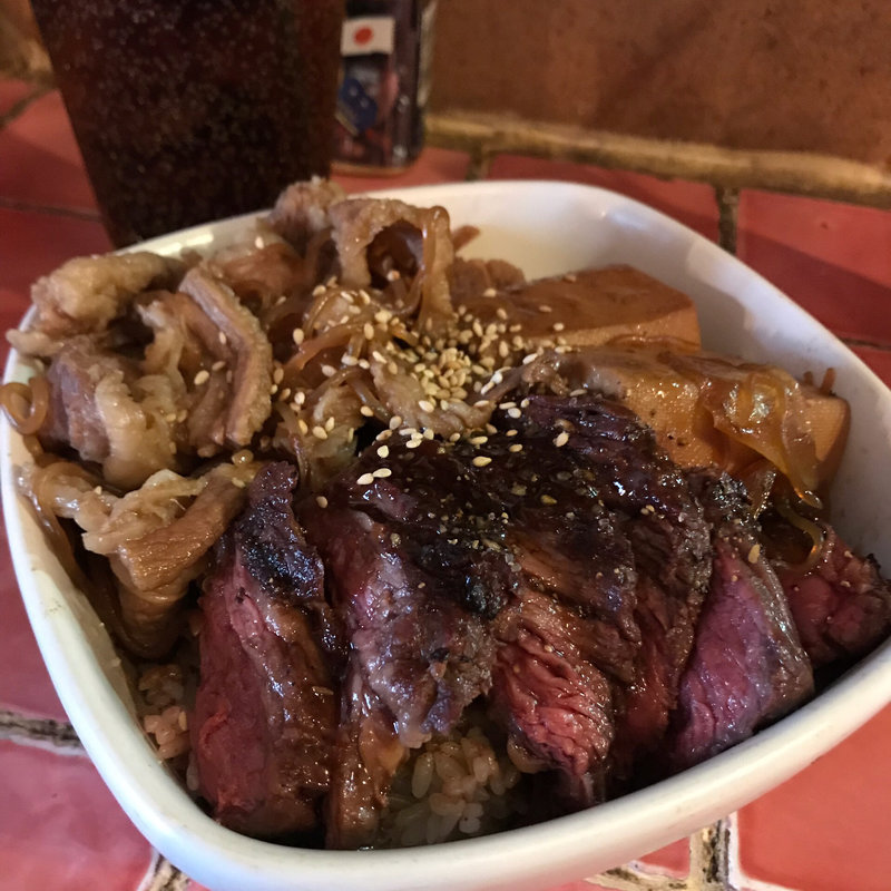 肉丼2倍(ねこ娘とねずみ男 ネコネズ)