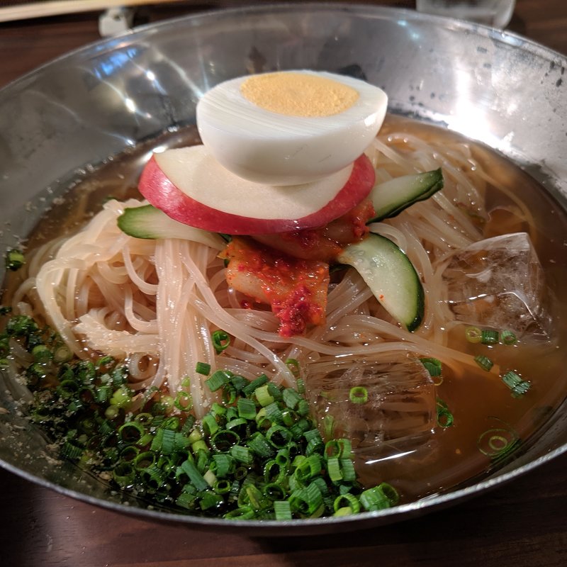 あっさり韓国冷麺(焼肉さかもと２)