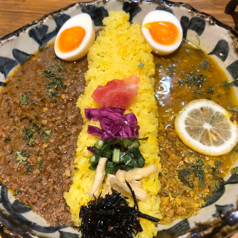 チキンとキーマ(お出汁とスパイス 元祖 エレクトロニカレー)