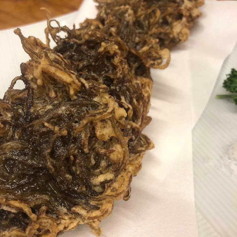 もずくの天ぷら(沖縄居酒屋　うちなー市場)