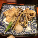穴子と舞茸の天ぷら