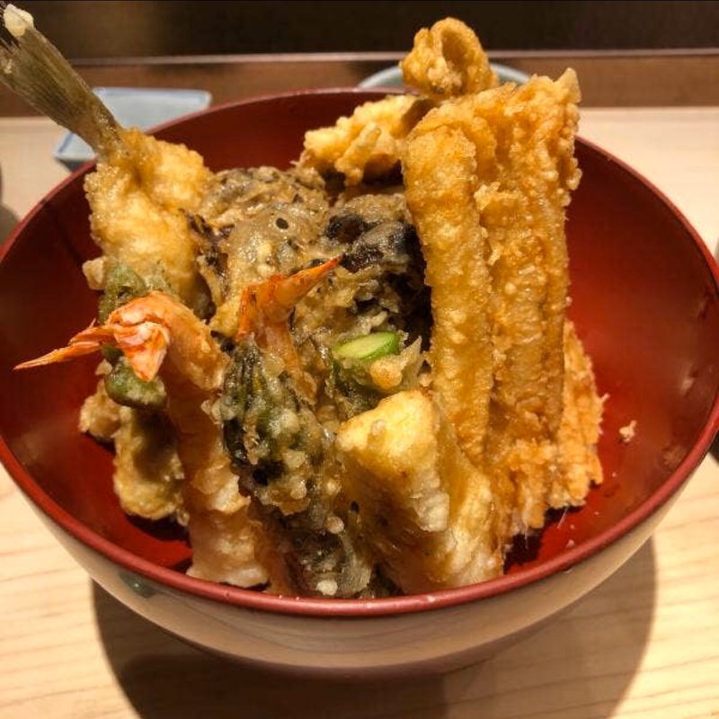 贅沢天丼(てんぷら山の上Ginza)