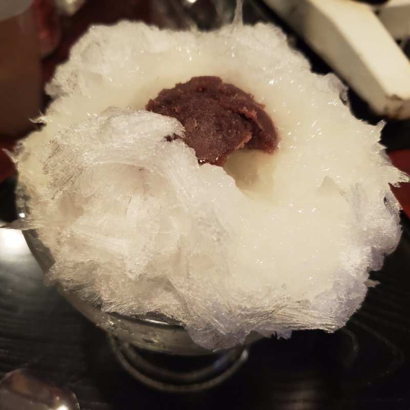 おはぎかき氷(四代目大野屋氷室)