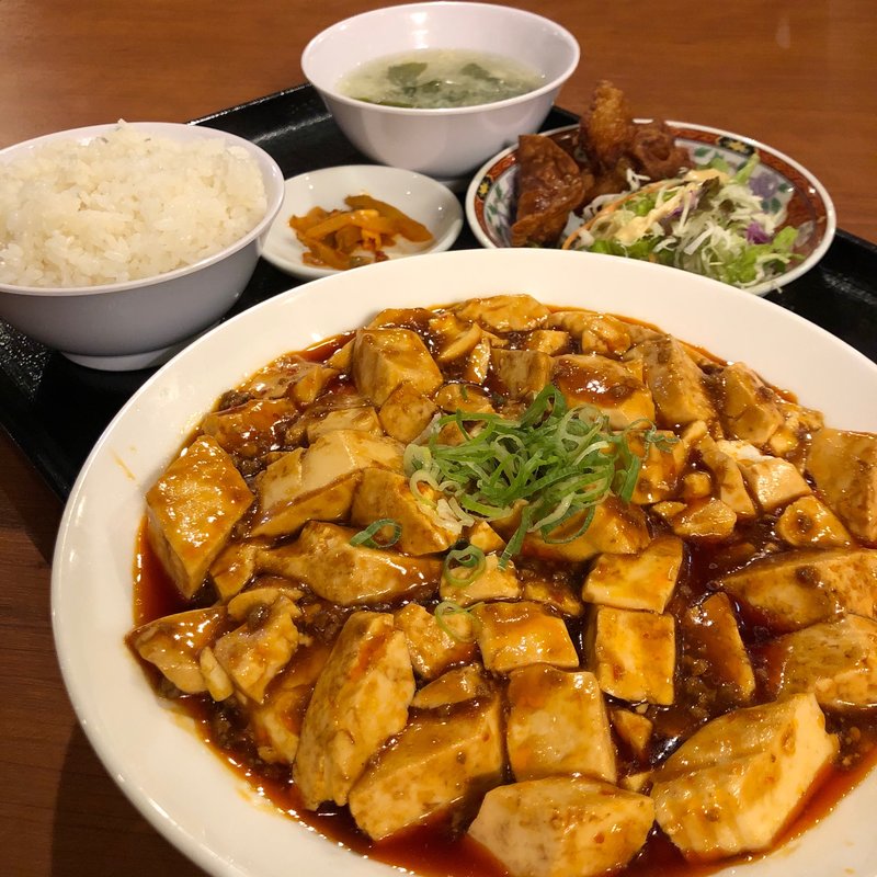 麻婆豆腐定食(中国王宮海鮮料理 遙華 北新地店)
