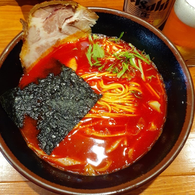 赤辛ラーメン(麺屋　真心)