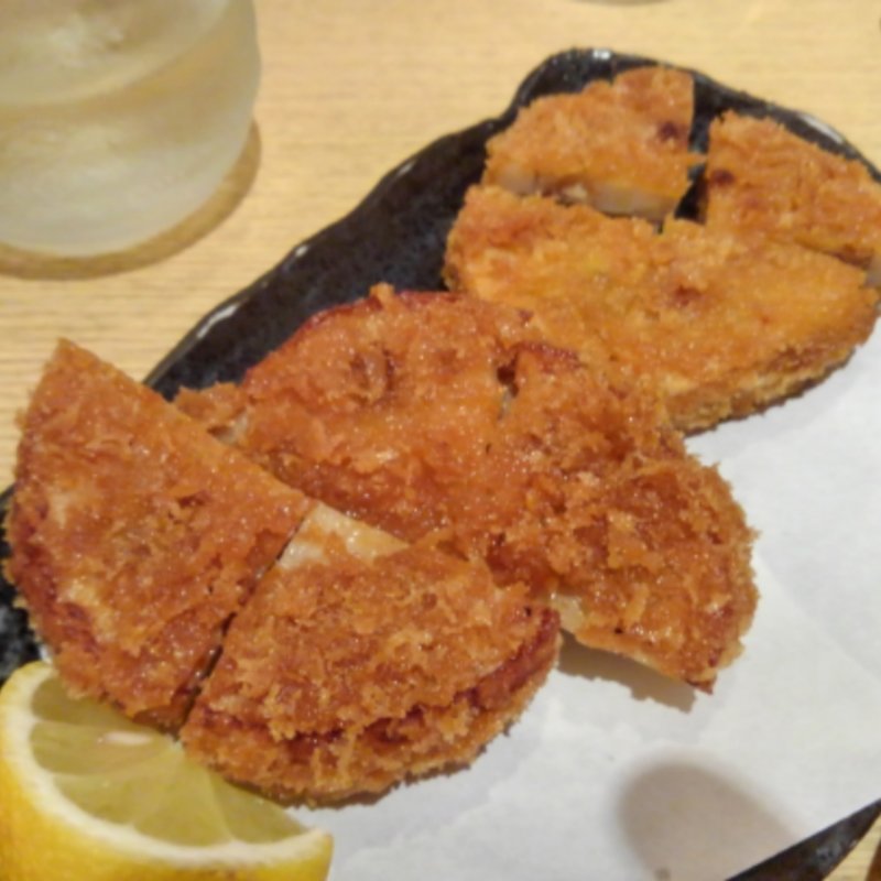 蓮根挟み揚げ(居酒屋さけみ)
