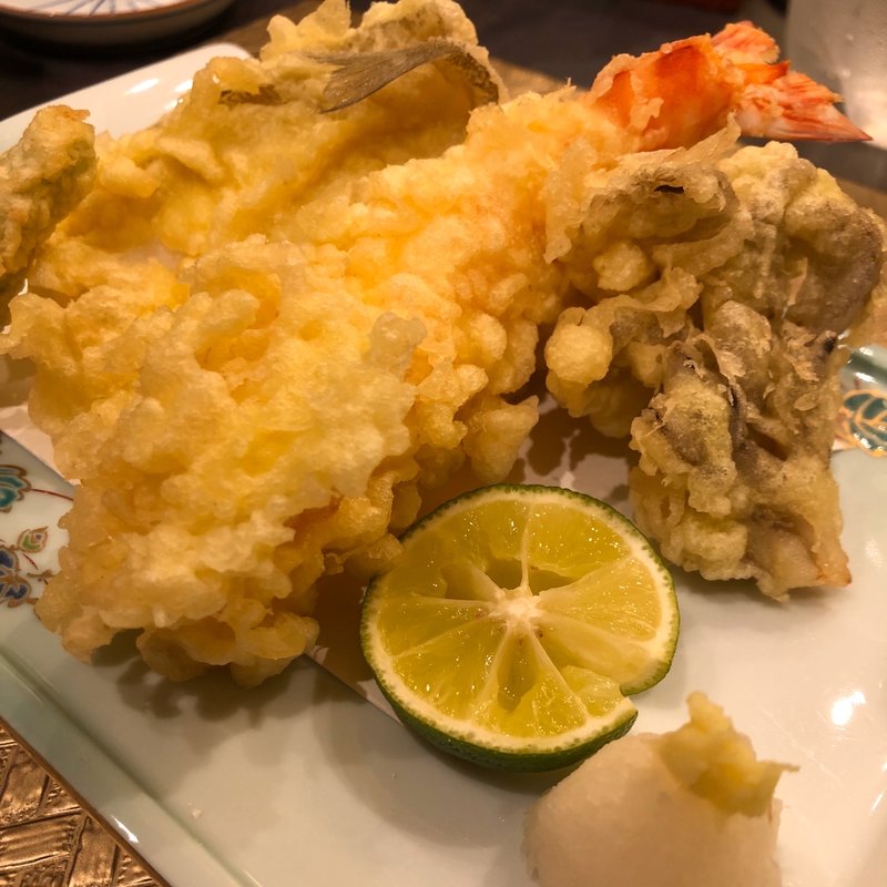 天ぷら盛り合わせ(（有）菊寿司)