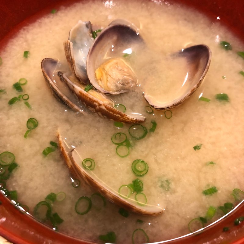 あさりの味噌汁(（有）菊寿司)