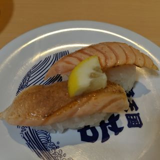 あぶりサーモントロ(お魚天国 すし若竹内団地2号店 )