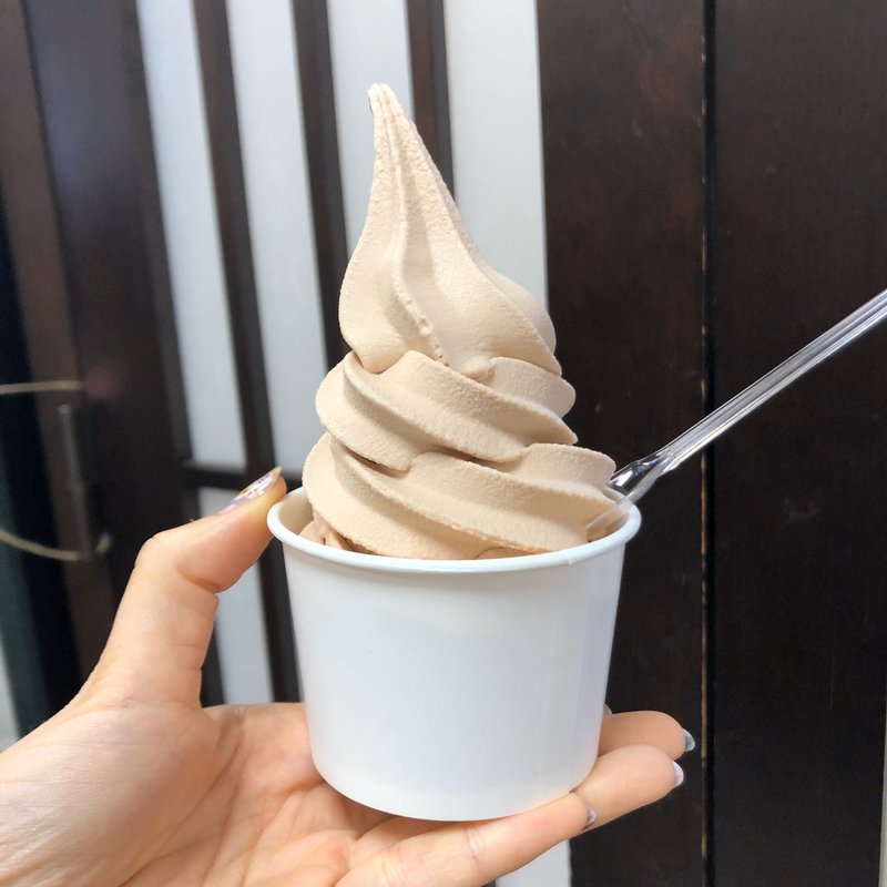 お豆腐マロンソフトクリーム(京都嵐山 豆とろう)