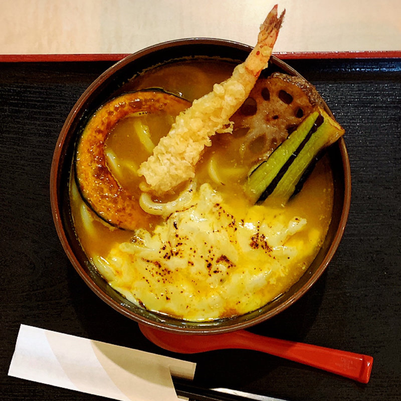 チーズカレーうどん(美の庵 )