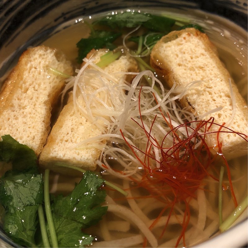 きつね蕎麦(九頭龍蕎麦 はなれ)