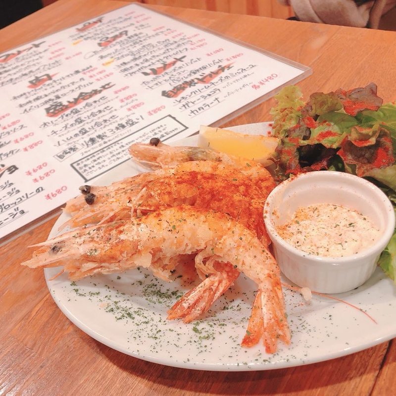 天使の海老のフリット(イタリアン酒場 Esto.)