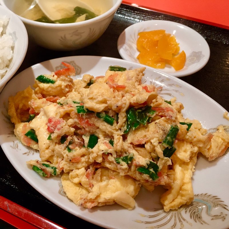 日替わり定食(桜海老と玉子炒め)(紅福)