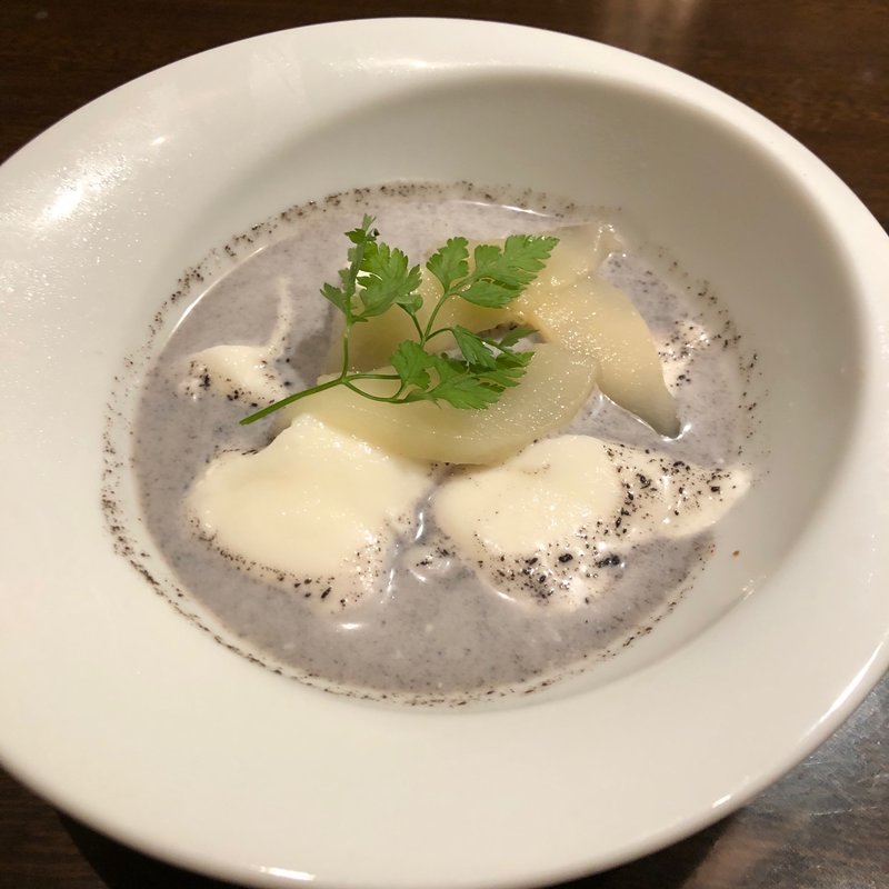 旬フルーツの杏仁豆腐(ワンカルビ 伊丹南野店)