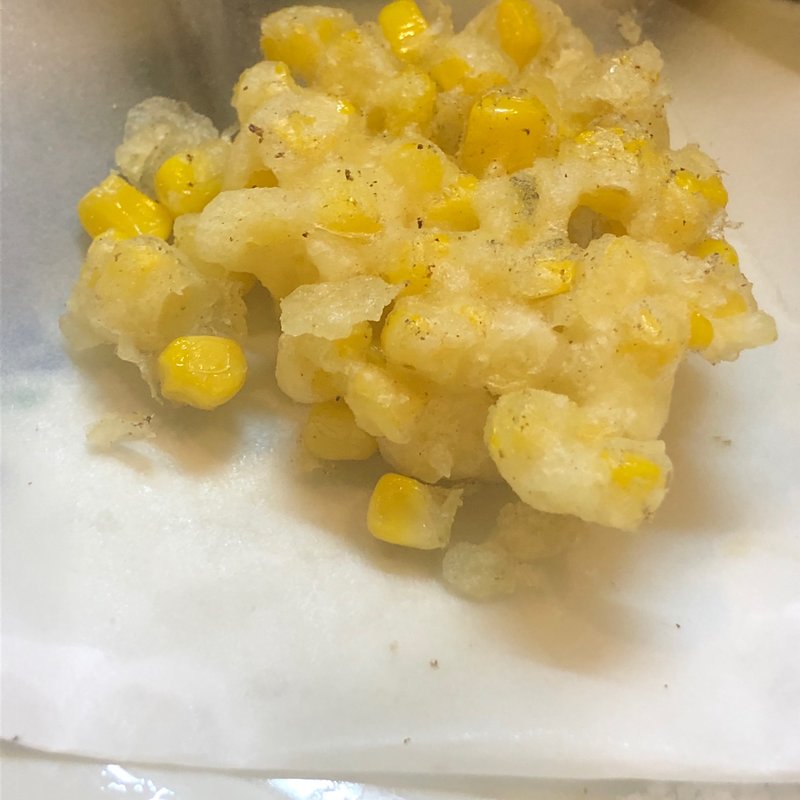 とうもろこしの天ぷら(卓天)