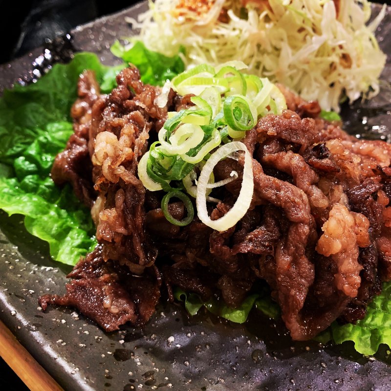 黒毛和牛切り落とし定食(神戸あぶり牧場 北梅田店)