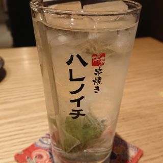 山口園の緑茶ハイ(博多串焼き ハレノイチ)