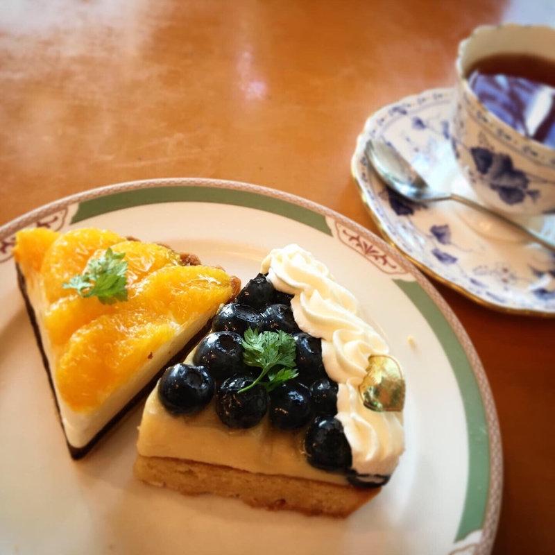 ケーキセット（ケーキ2個＋コーヒーor紅茶付き）(田村町キムラヤ )