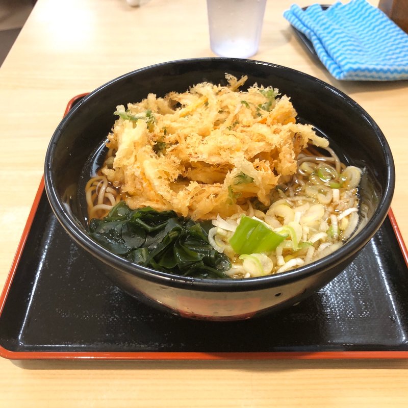 かき揚げそば(名代 箱根そば 祖師谷大蔵店)
