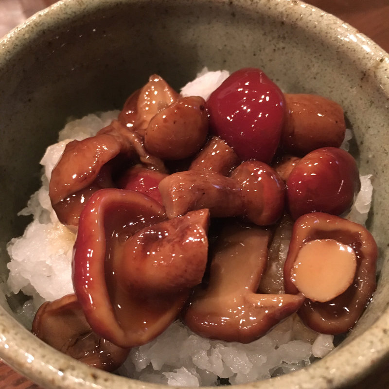 落葉きのこ醤油漬け(なたろう)