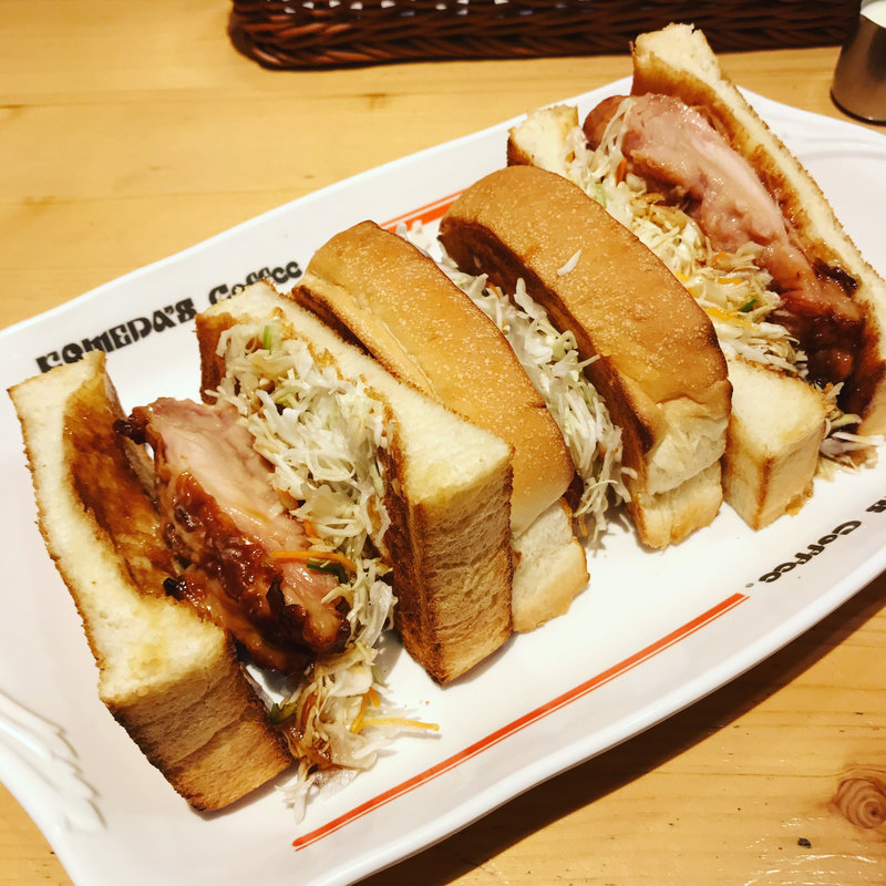 あみ焼きチキンホットサンド(コメダ珈琲店 亀有駅前店)