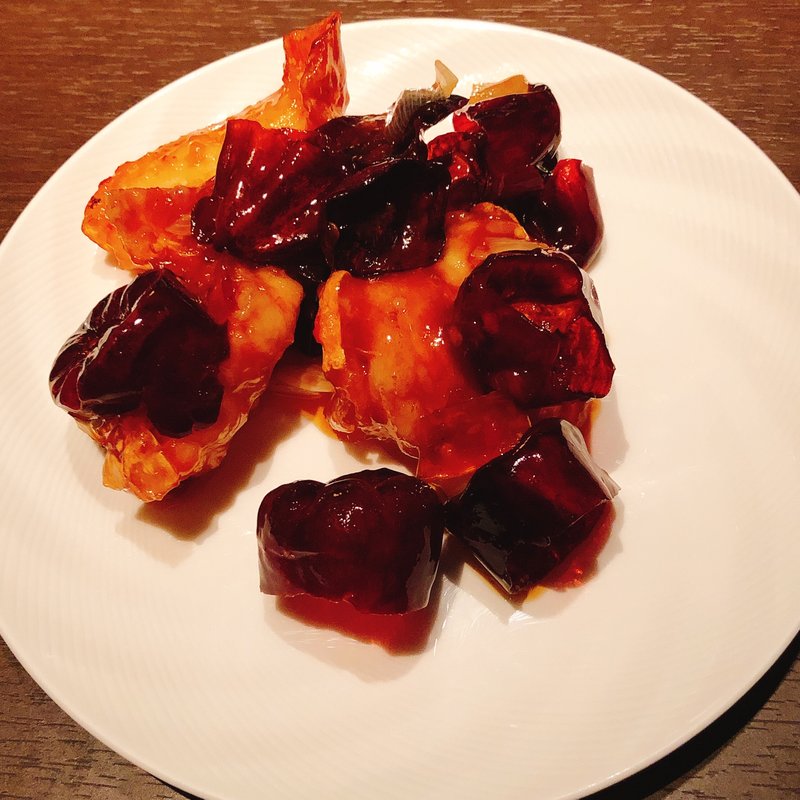 大エビの赤唐辛子炒め(四川)