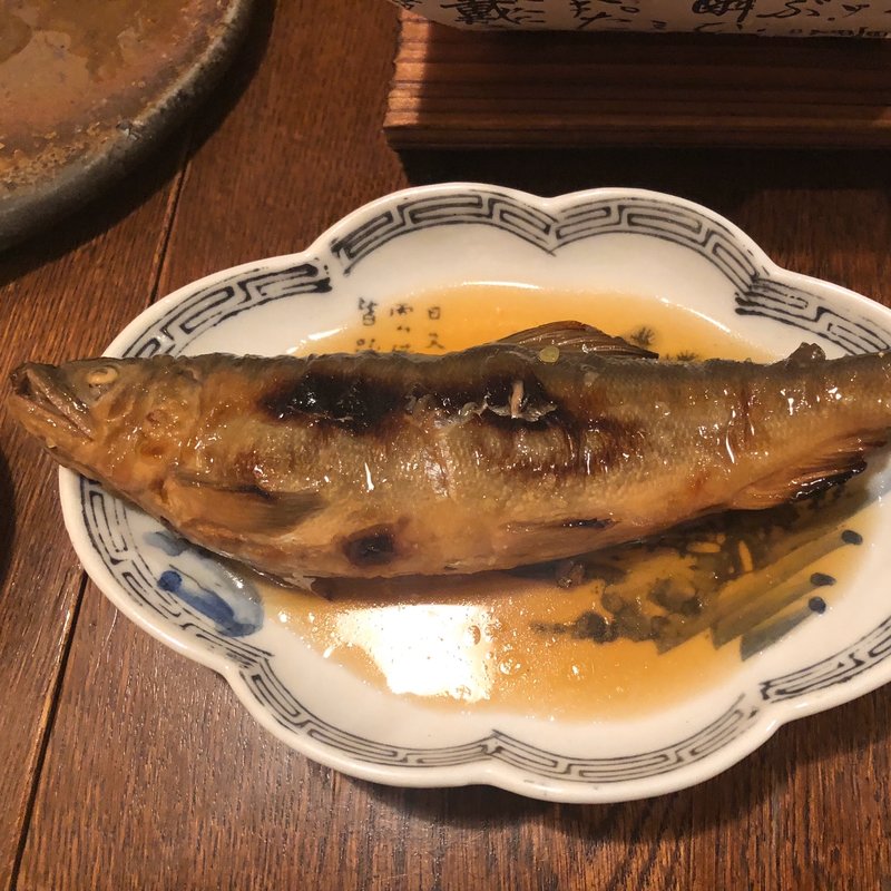 子持ち鮎　煮付け(旨物処 天)