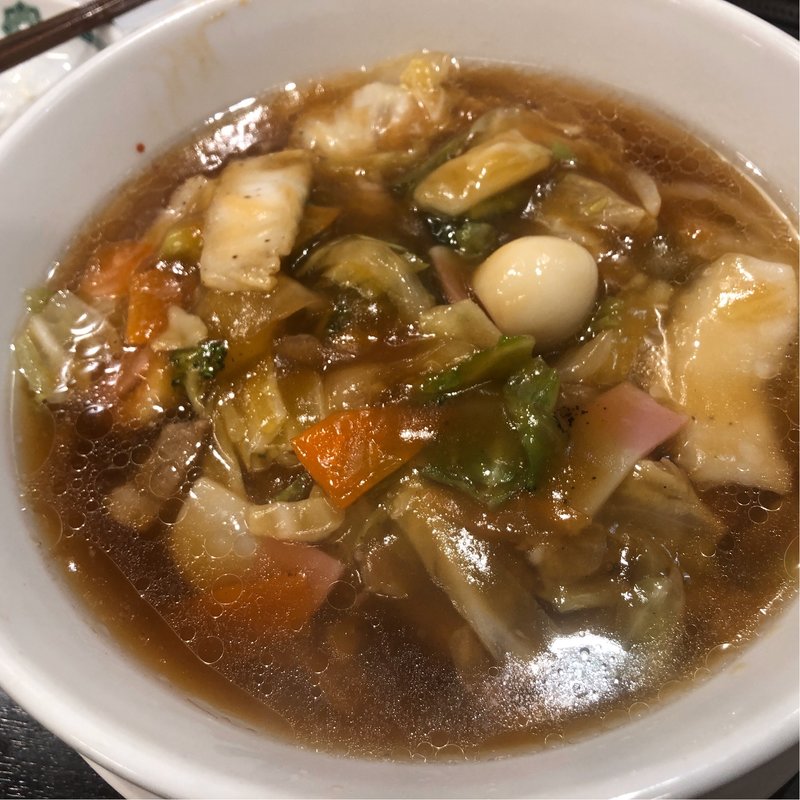 五目あんかけラーメン(日高屋 新八柱店)