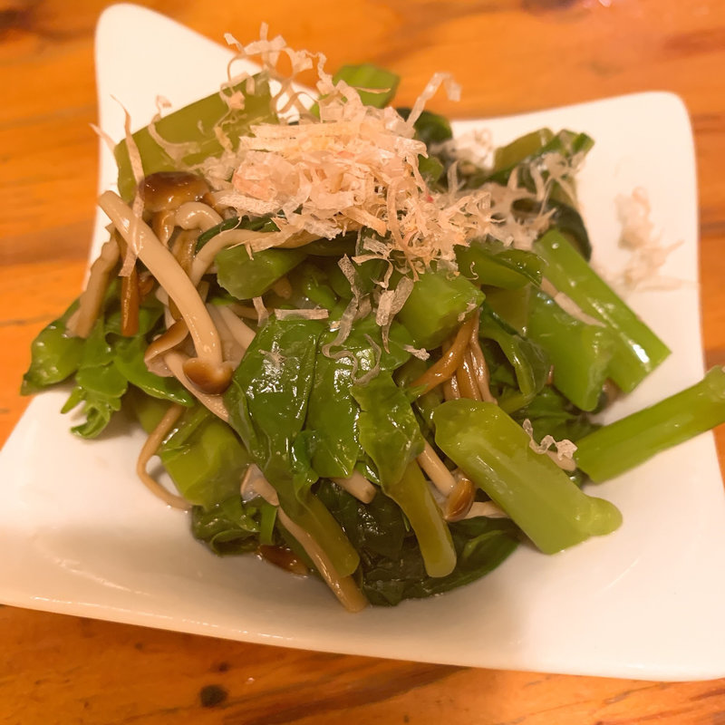 ツルムラサキのおひたし(立ち飲み ますらお)