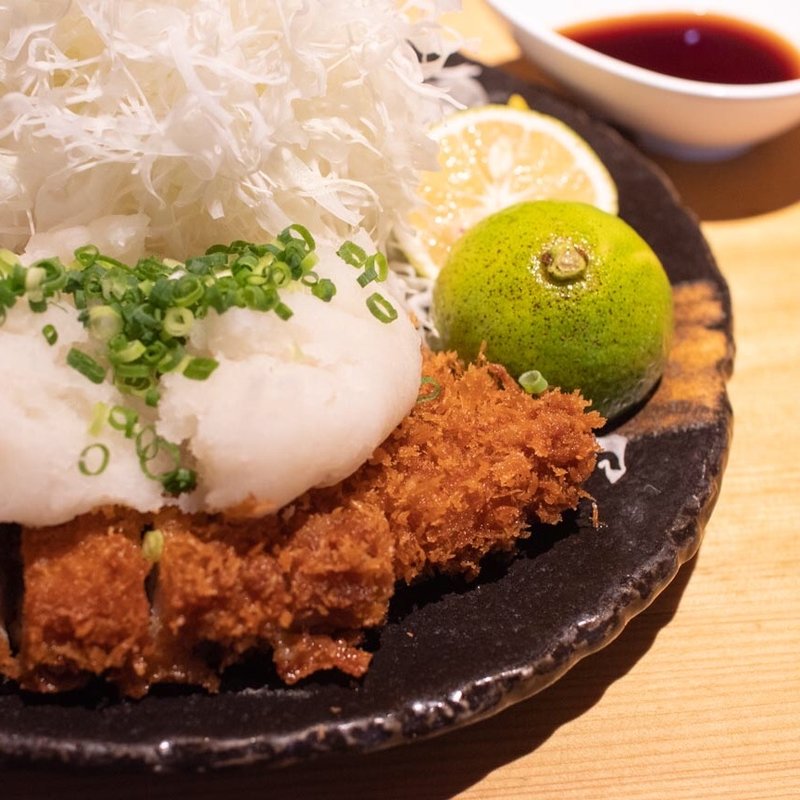 生搾りかぼすおろしかつ定食(豚屋とん一姫路駅前)