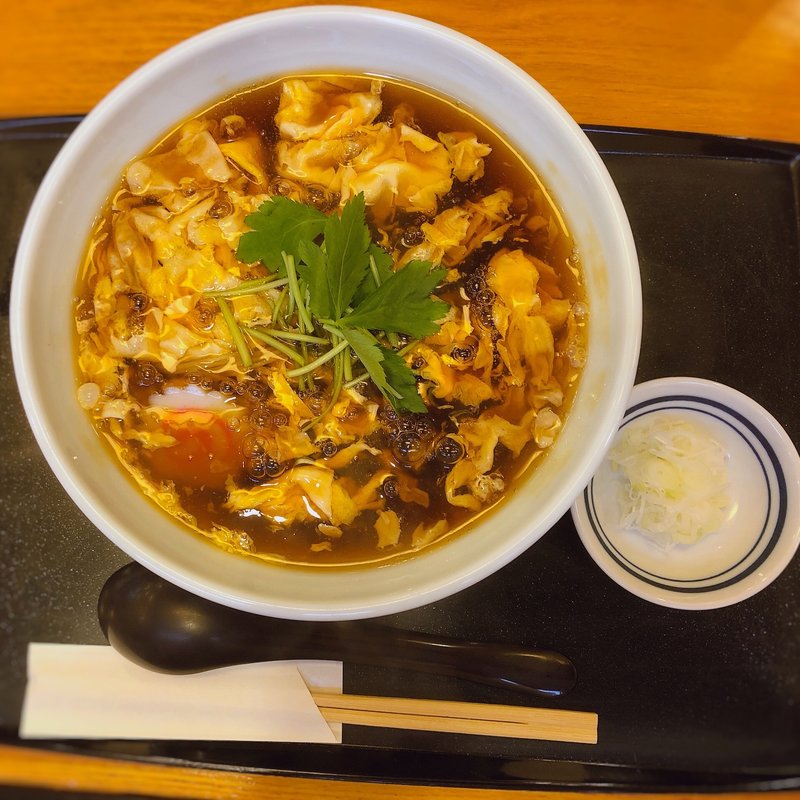 かき玉そば(田中庵)