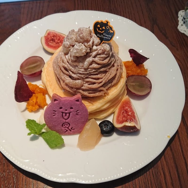 ハロウィンパンケーキ(カフェ アンジェ)