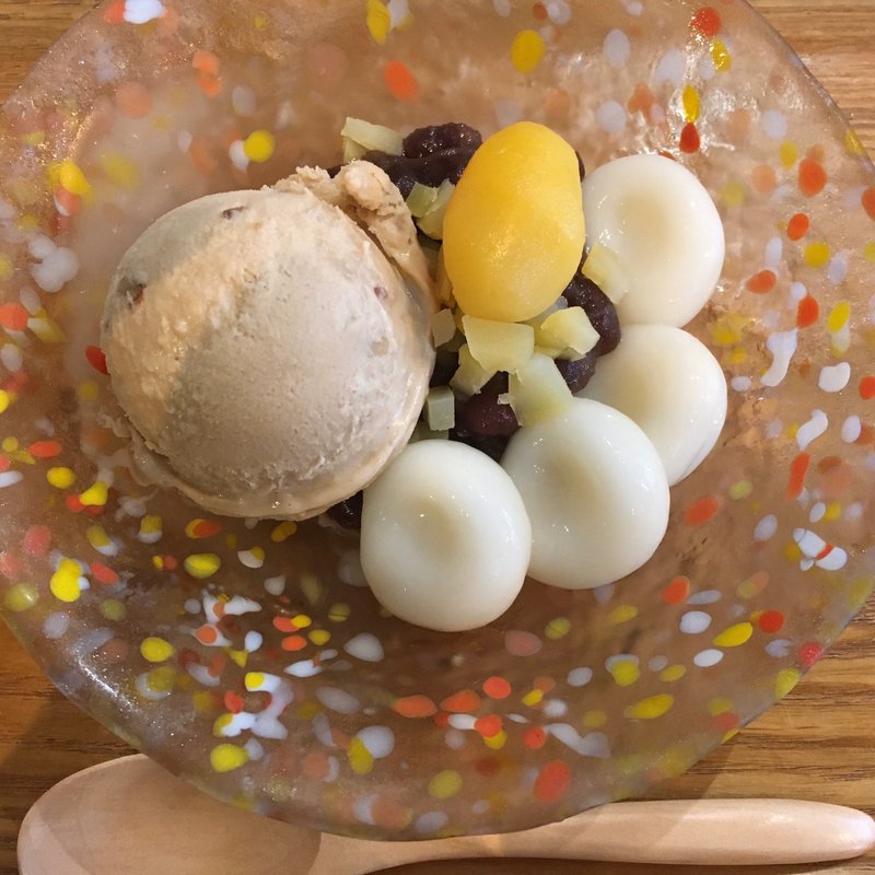 くりクリームぜんざい(北斎茶房)